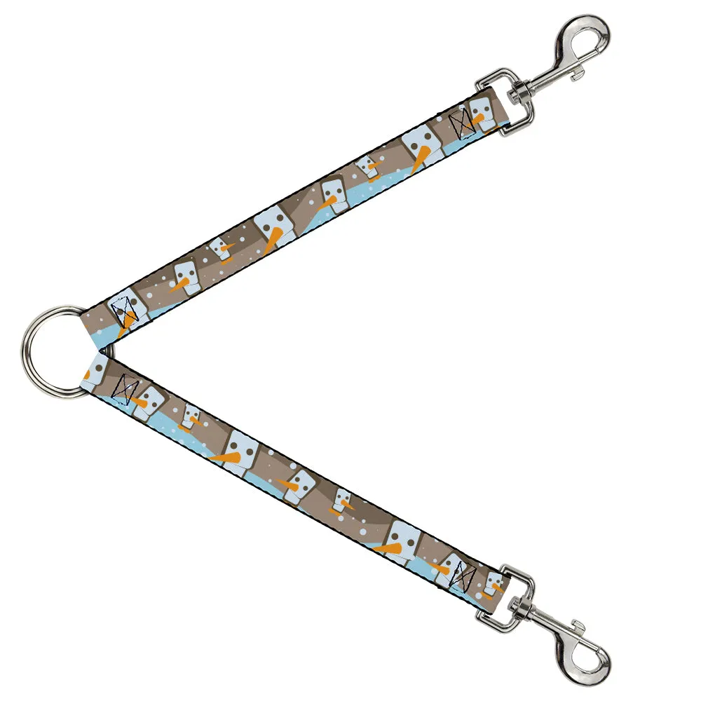 Dog Leash Splitter - Block Penguins Tan