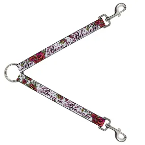 Dog Leash Splitter - Born to Blossom White