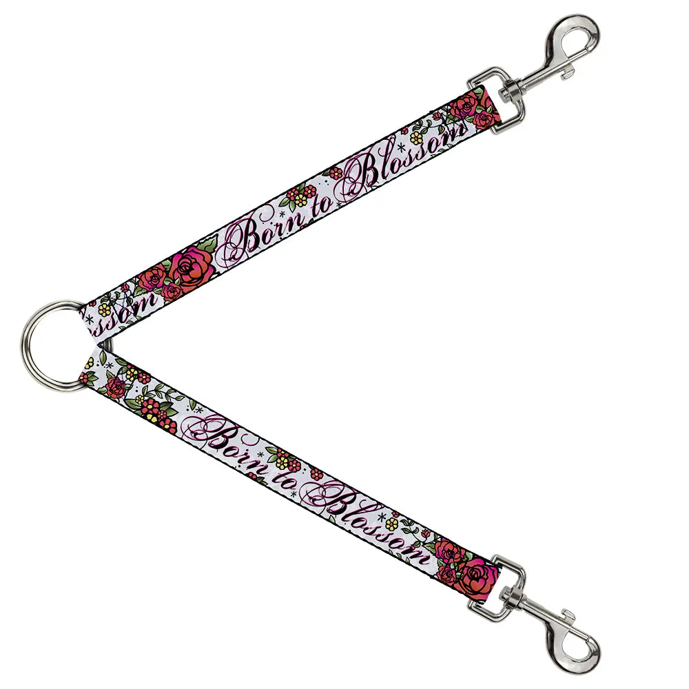 Dog Leash Splitter - Born to Blossom White