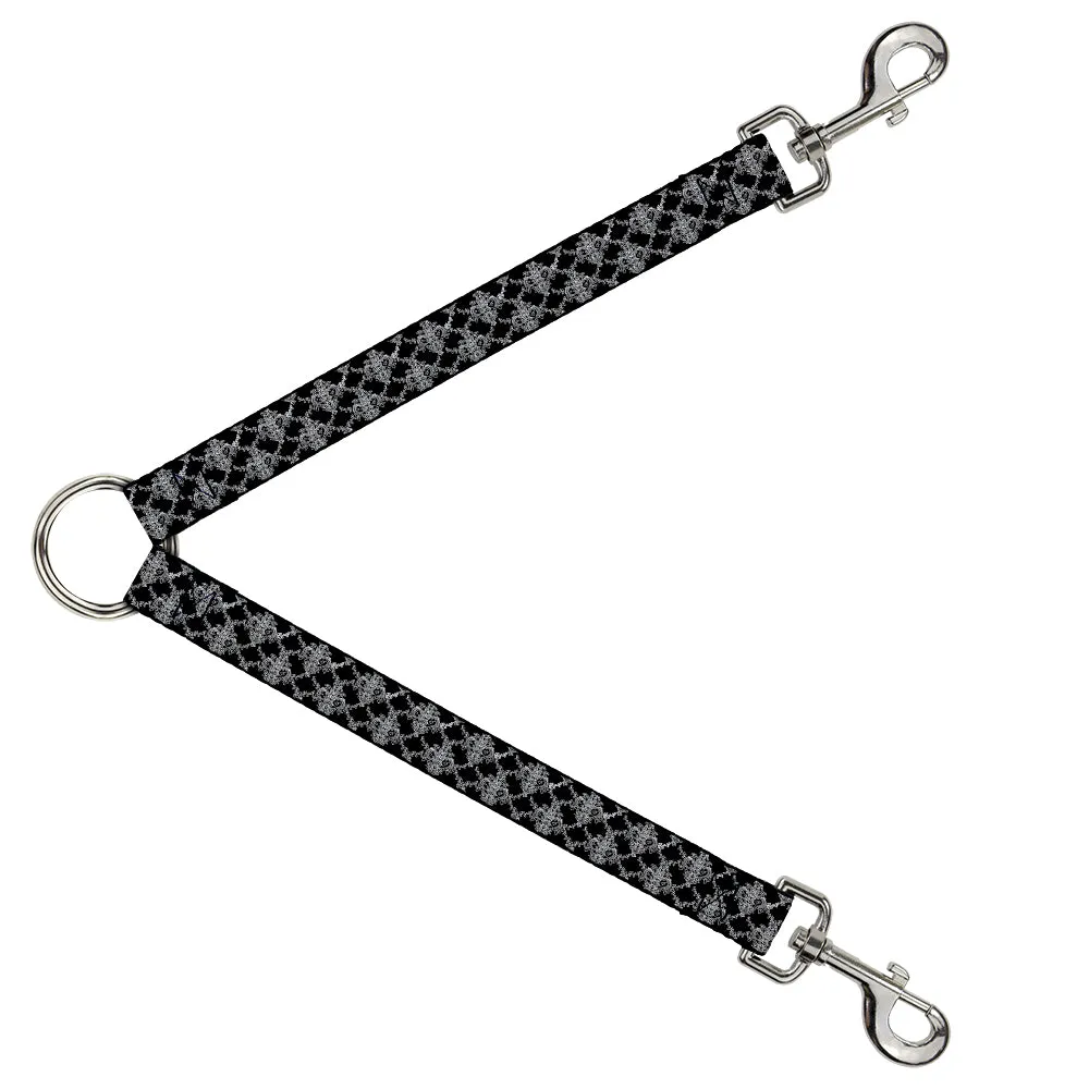 Dog Leash Splitter - Boudoir Wallpaper Black/White