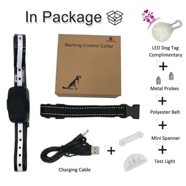 Dog Training Collar Shock or No Shock color BLACK