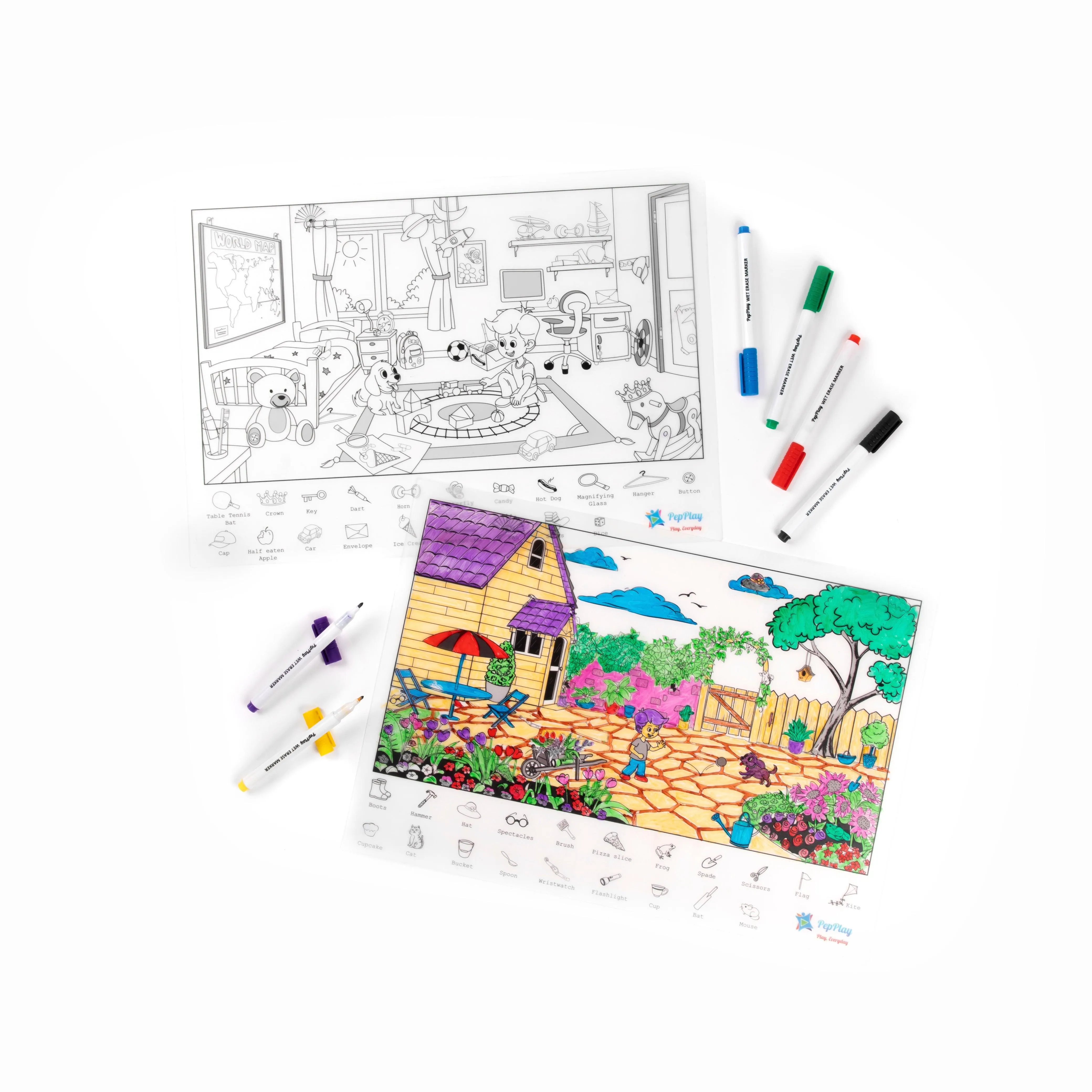Doodle Placemats-Find & Color