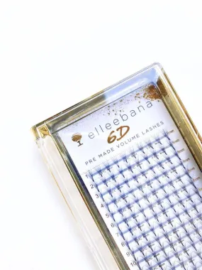 Elleebana 6D Mink Eyelash Extensions C Curl - 0.07/ 12mm