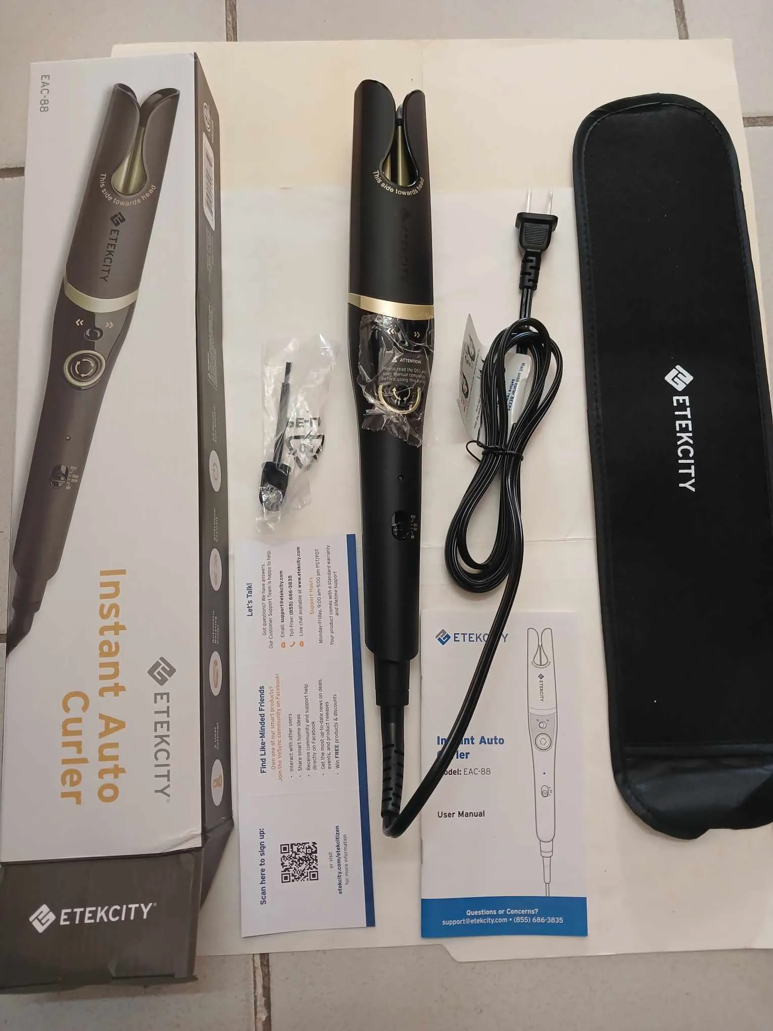 ETEKCITY - Instant Auto Curler