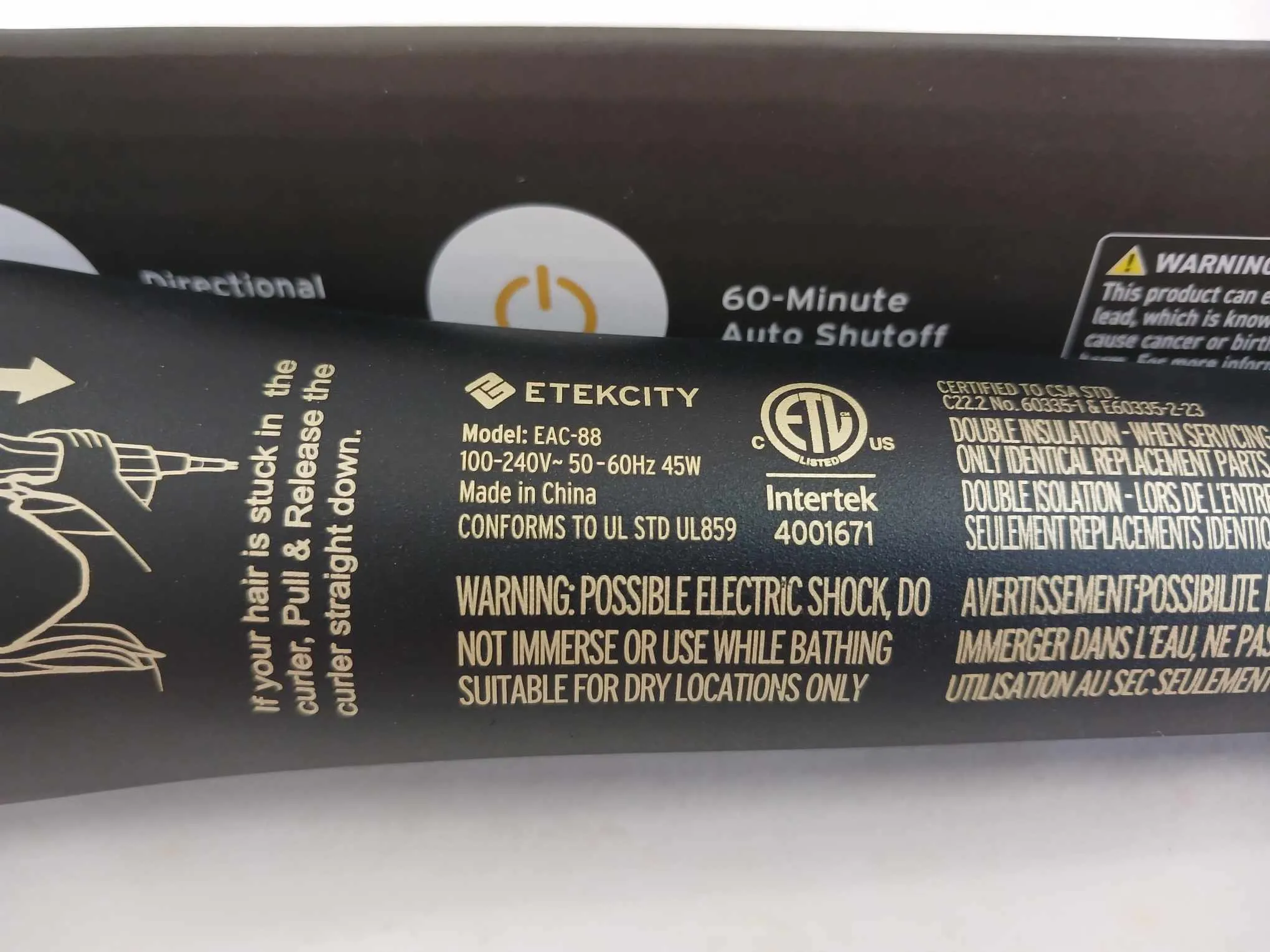 ETEKCITY - Instant Auto Curler
