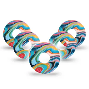 ExpressionMed Colour Melting Swirl Adhesive Patch Freestyle Libre 3
