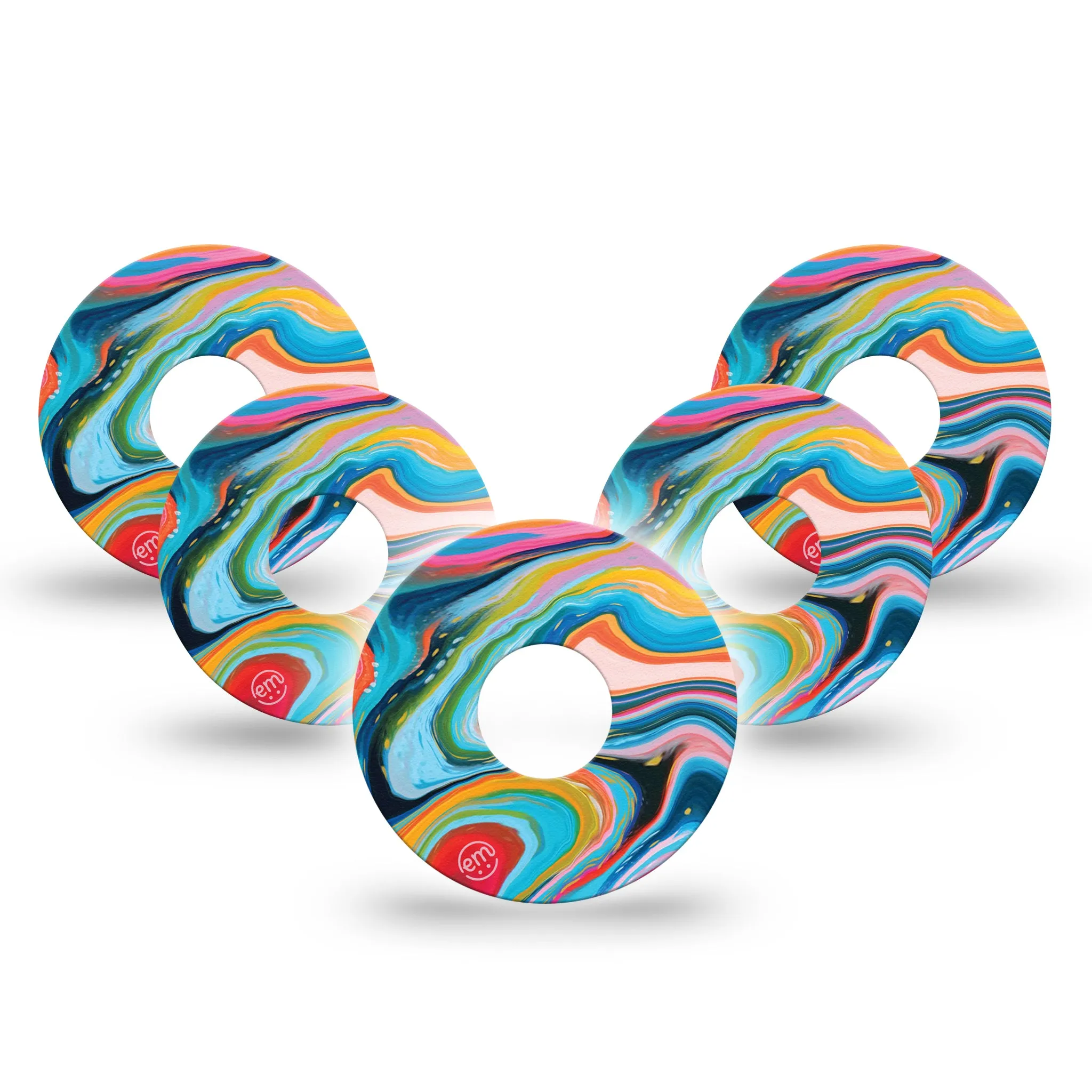 ExpressionMed Colour Melting Swirl Adhesive Patch Freestyle Libre 3