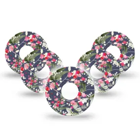 ExpressionMed Denim Flowers Adhesive Patch Freestyle Libre 3