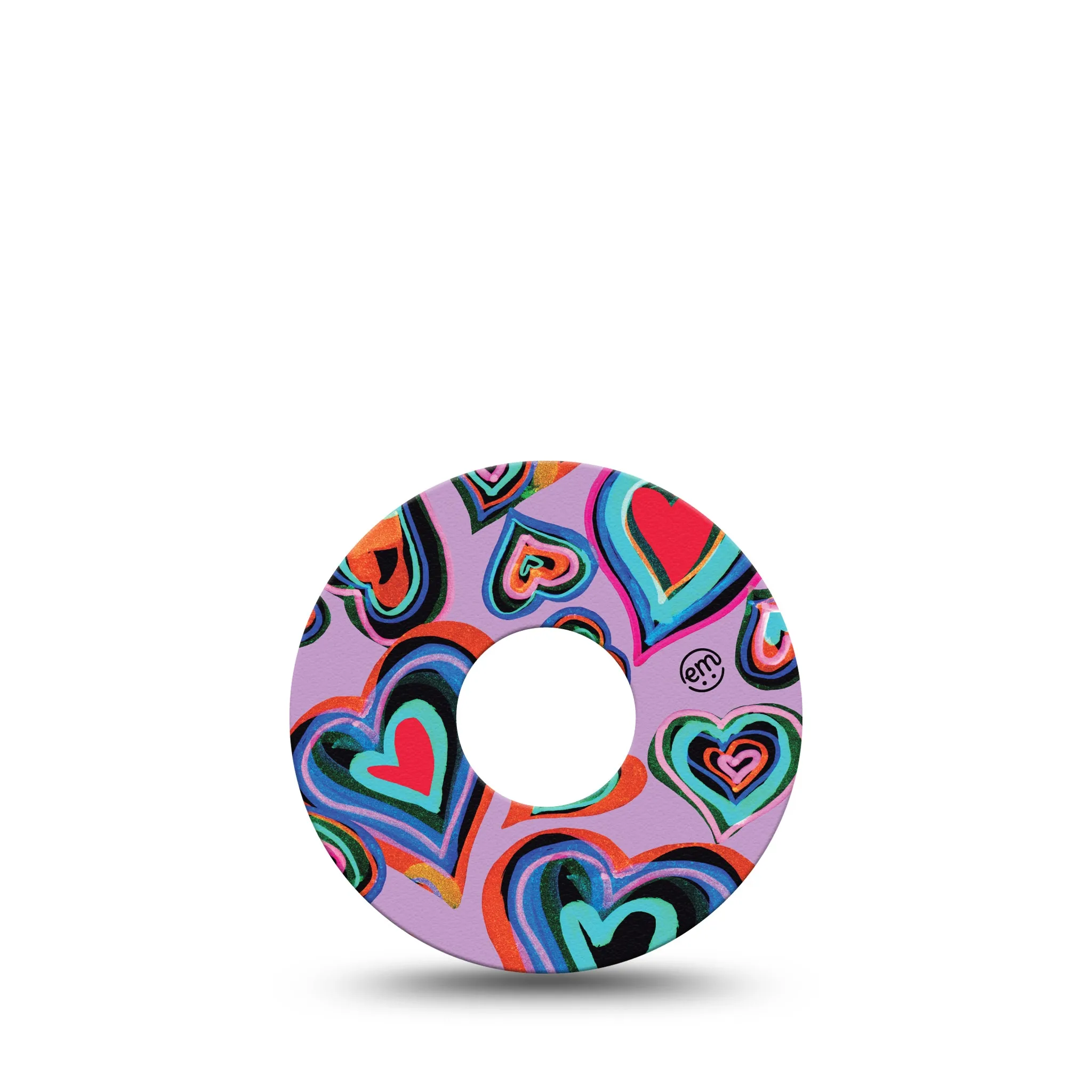 ExpressionMed Neon Hearts Adhesive Patch Freestyle Libre 3