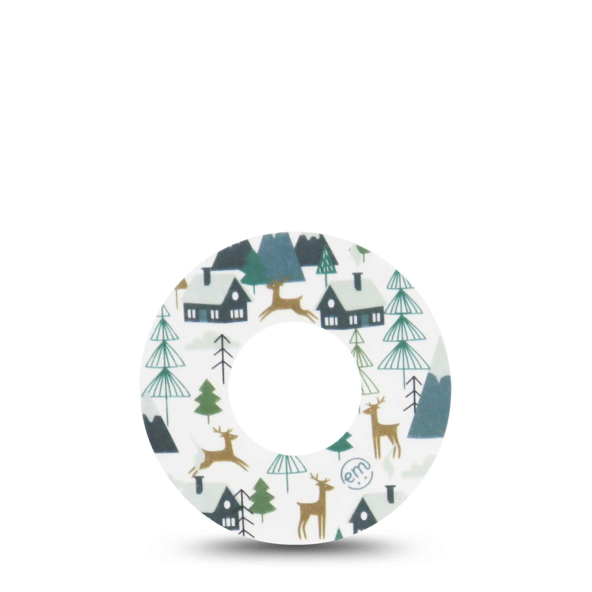 ExpressionMed Snowy Village Adhesive Patch Freestyle Libre 2