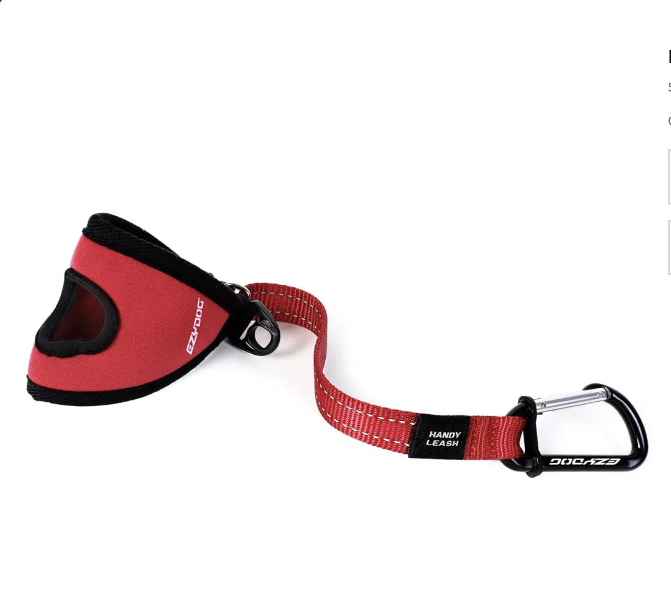Ezydog Handy Dog Leash - Red 15"
