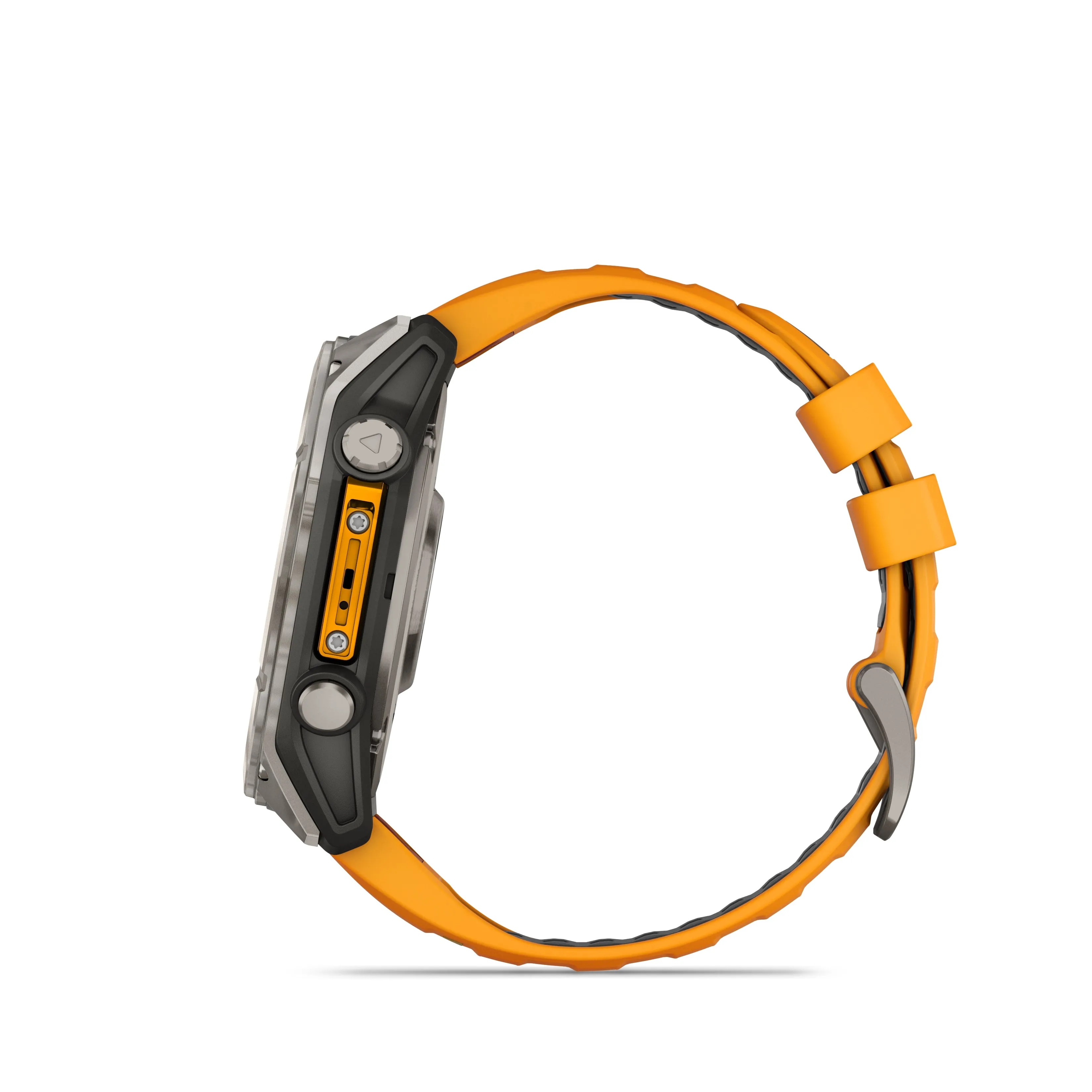 Fenix 8 GPS Smartwatch, 51mm - AMOLED Sapphire, Titanium with Spark Orange/Graphite Silicone Band - 010-02905-11