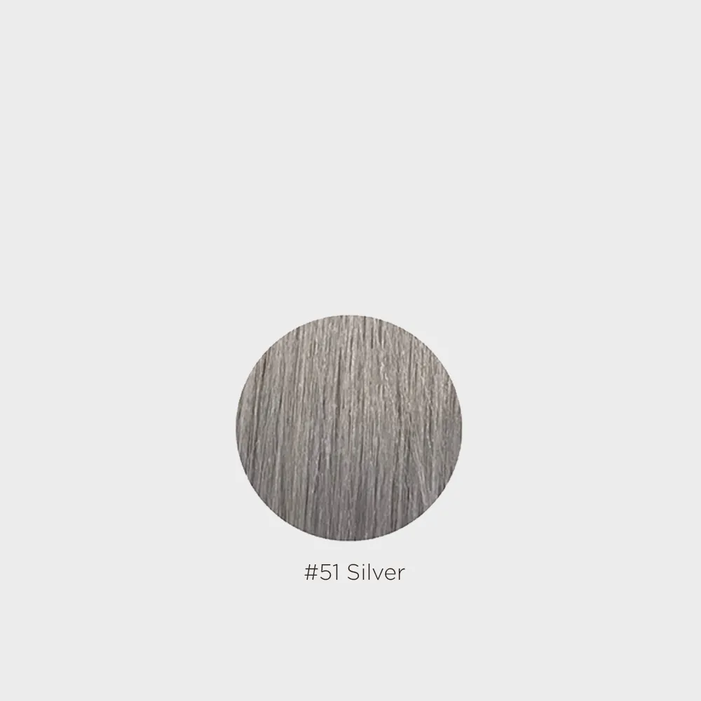 Grace Remy 2 Clip Weft Hair Extension - #51 Silver