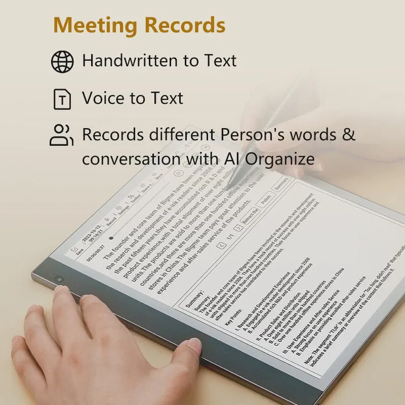 inkNoteS--10.3'' Black&White E reader