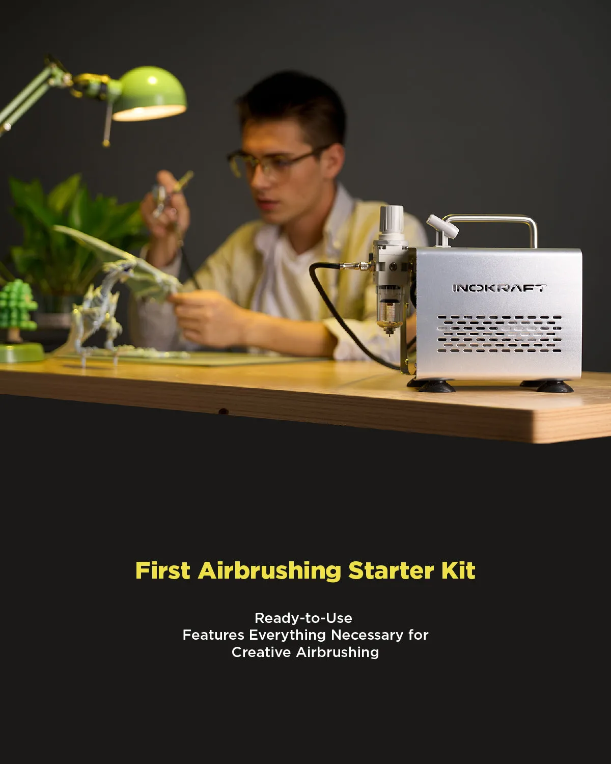 InoKraft Airbrush Kit with Air Compressor