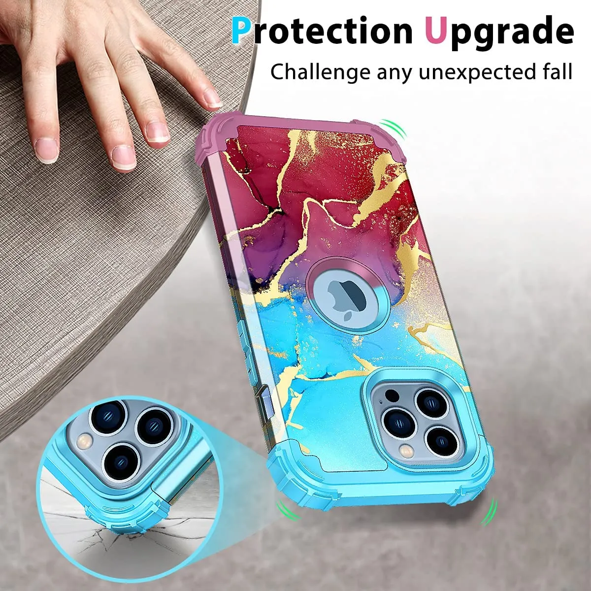 iPhone 13 Pro Max Rainbow Case | Rainbow iPhone 13 Pro Max Glitter Case