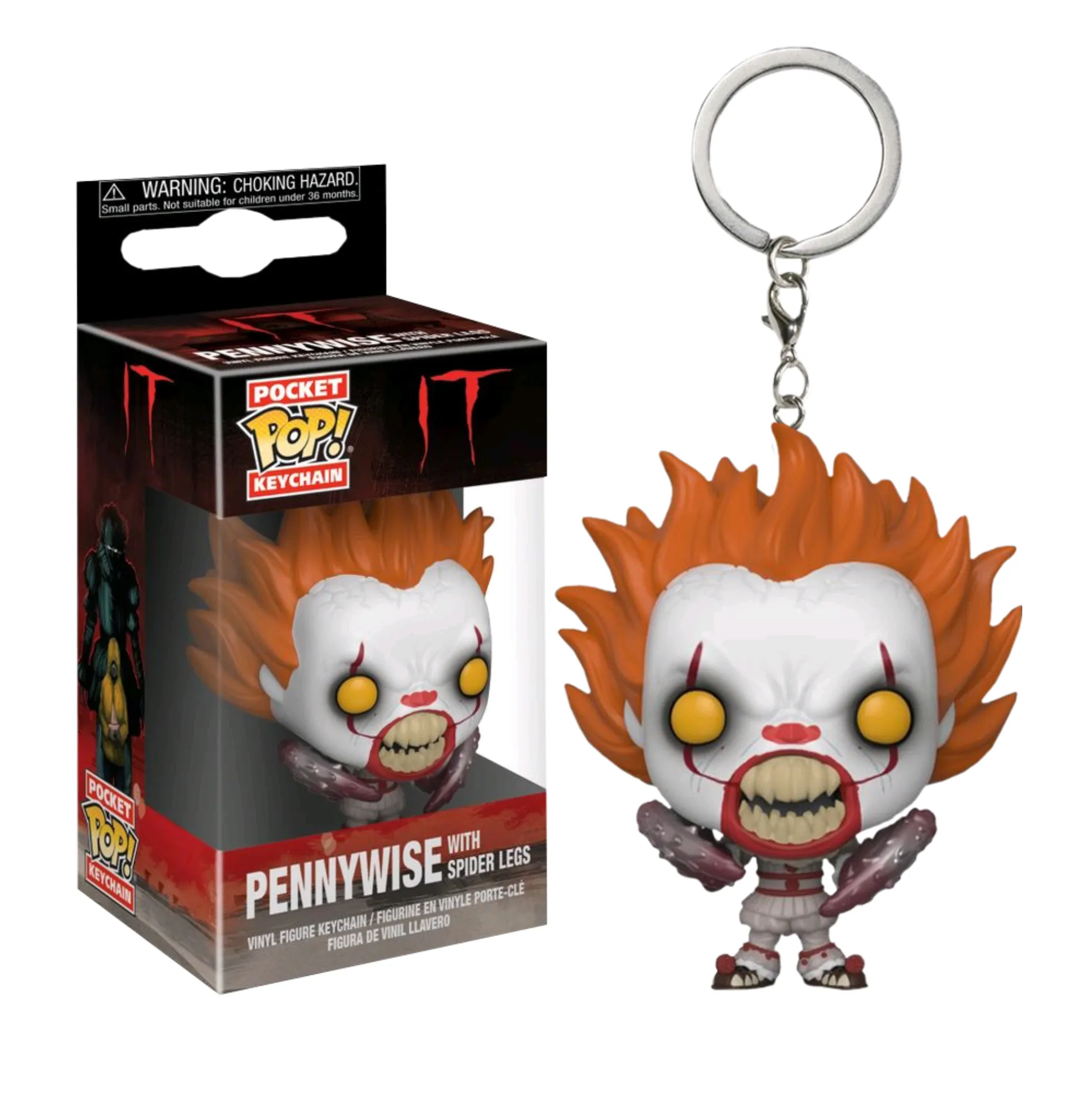 IT (2017) - Pennywise with Spider Legs Pocket Pop! Vinyl Keychain