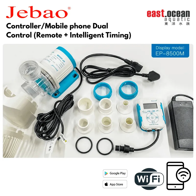 JEBAO EP Series Water Pump - Controller/Mobile phone Dual Control (Remote   Intelligent Timing) - (EP3500M/EP5000M/EP6500M/EP8500M/EP10000M)