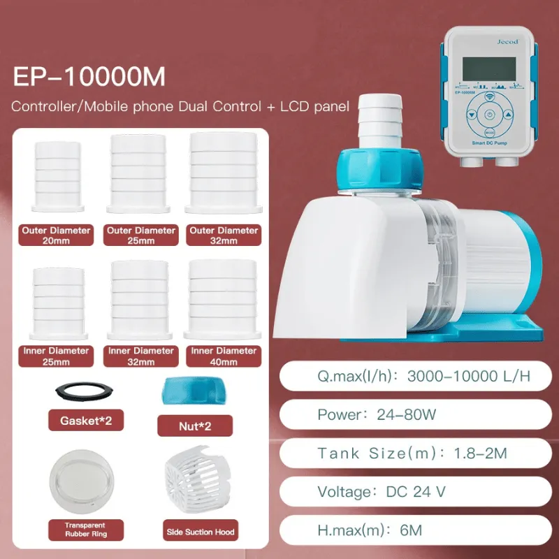 JEBAO EP Series Water Pump - Controller/Mobile phone Dual Control (Remote   Intelligent Timing) - (EP3500M/EP5000M/EP6500M/EP8500M/EP10000M)