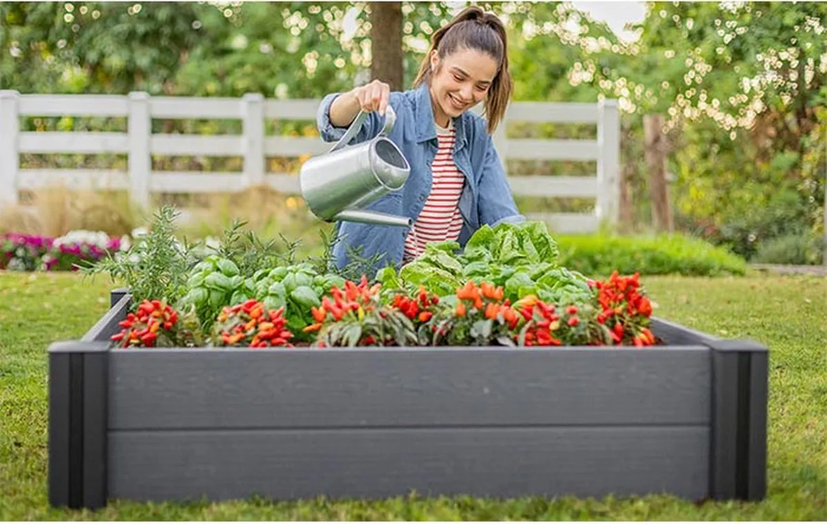 Keter Vista Garden Bed - Grey