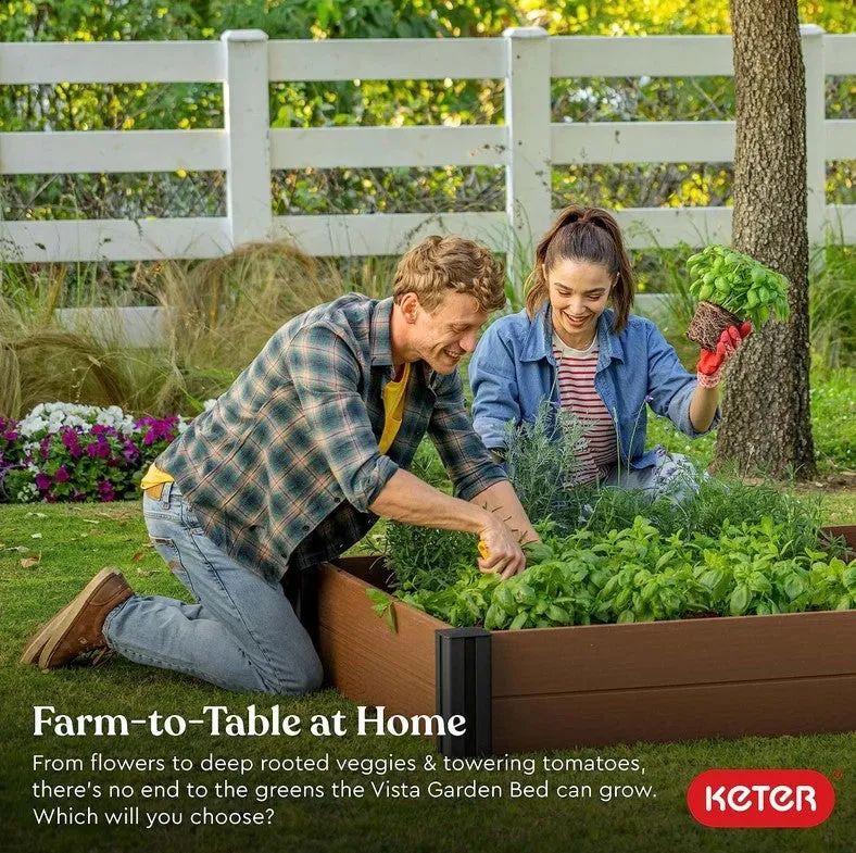Keter Vista Garden Bed - Grey
