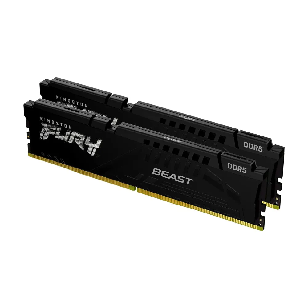 Kingston FURY Beast EXPO RAM, 16 GB DDR5 (2 x 8 GB), 5200 MHz, CL36, KF552C36BBEK2-16, black
