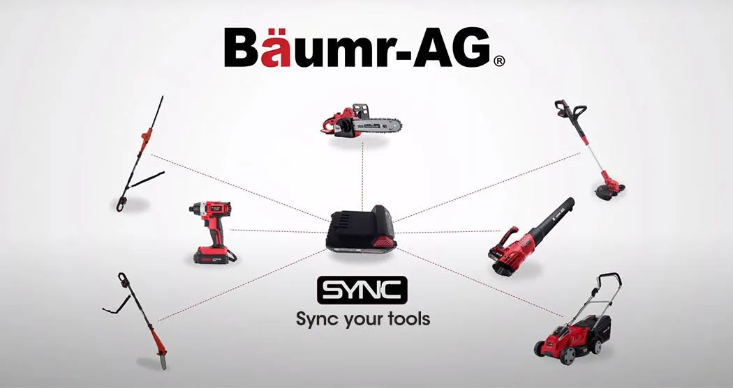 Lightweight 40V Electric Cordless Lawn Mower Kit w/ 35L Catcher - Baumr-AG
