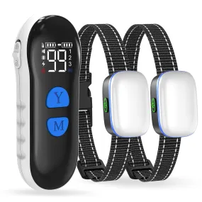 MASBRILL Dog Training Collar with Remote - Dog Shock Collar for Large Small Medium Dogs with 2600FT Remote, Rechargeable Dog Bark Collar with Beep/Vibration/Shock Modes, Security Lock, Rainproof