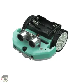 micro: Maqueen Lite with Skin (Green) - micro:bit Educational Programming Robot Platform