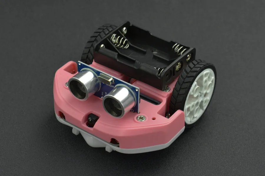 micro: Maqueen Lite with Skin (Red) - micro:bit Educational Programming Robot Platform