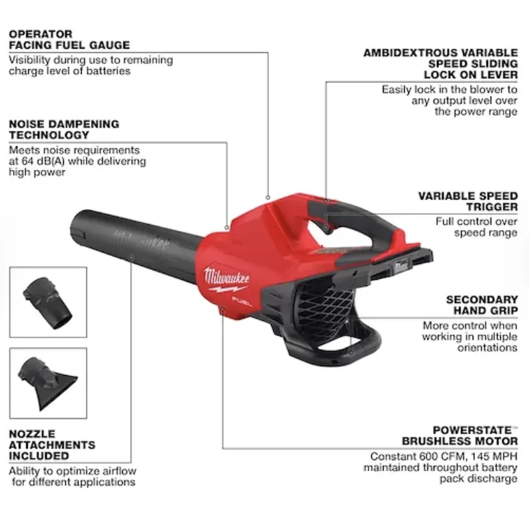 Milwaukee 2824-20 M18 FUEL™ Dual Battery Blower (Tool Only)