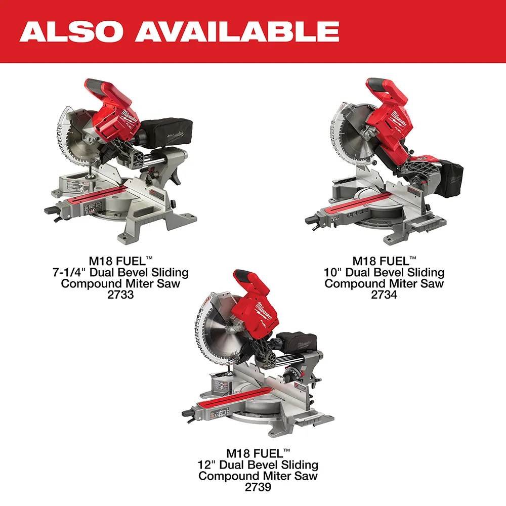 Milwaukee M18 Fuel 10" Dual Bevel Sliding Compound Miter Saw Kit