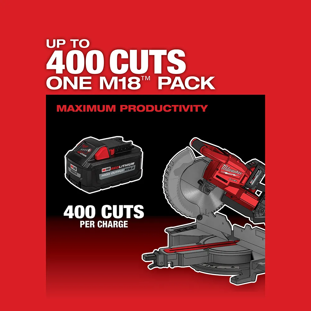 Milwaukee M18 Fuel 10" Dual Bevel Sliding Compound Miter Saw Kit