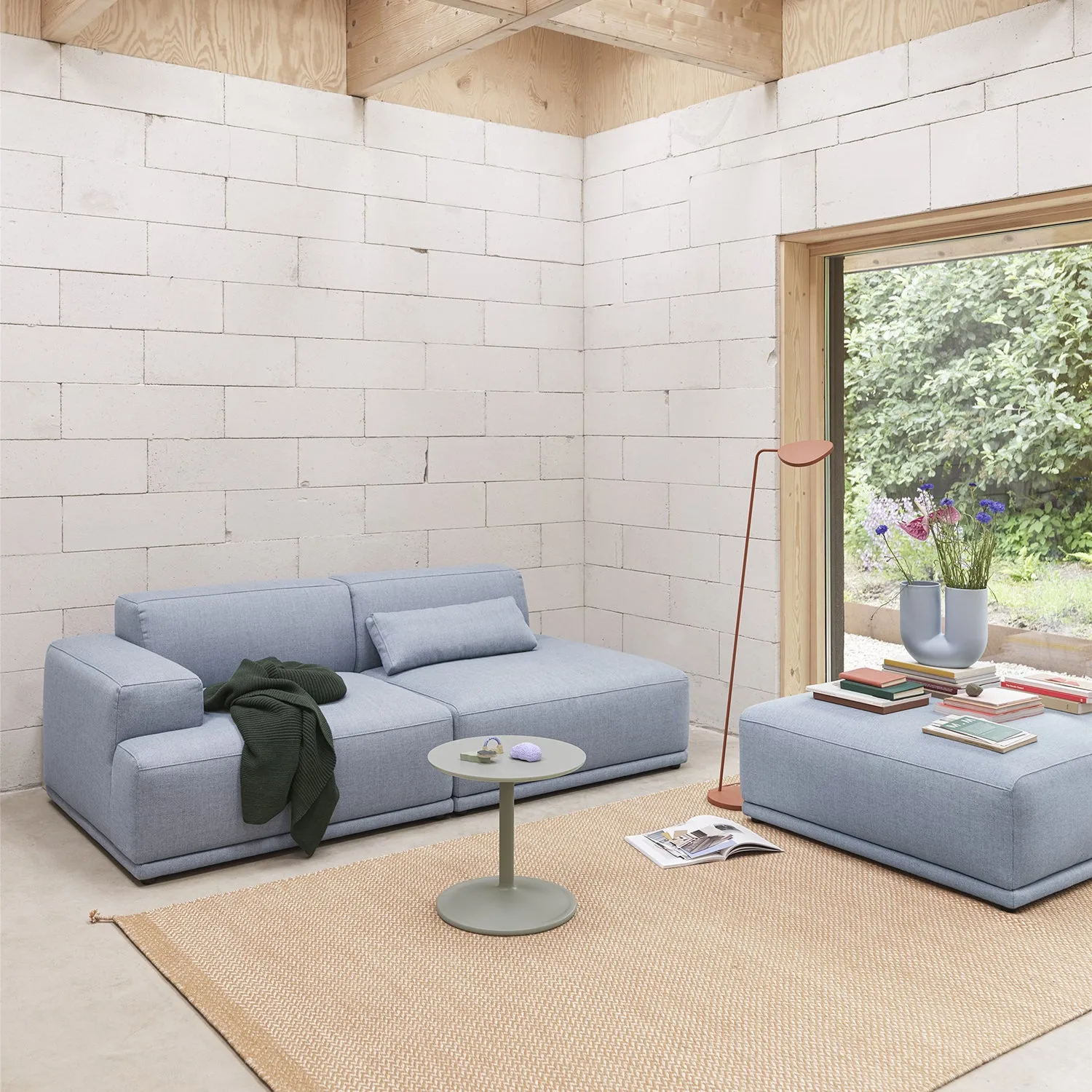 muuto | connect soft 2 seater sofa | config 2 | sabi 151