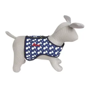 Navy Signature Print Luxury Dog Harness
