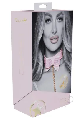 Ouch Paris Coll Collar Leash Pnk