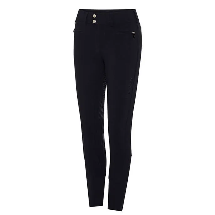 PANTALONE DA EQUITAZIONE DONNA GRIP AL GINOCCHIO MOD.CHLOE EMBROIDERY