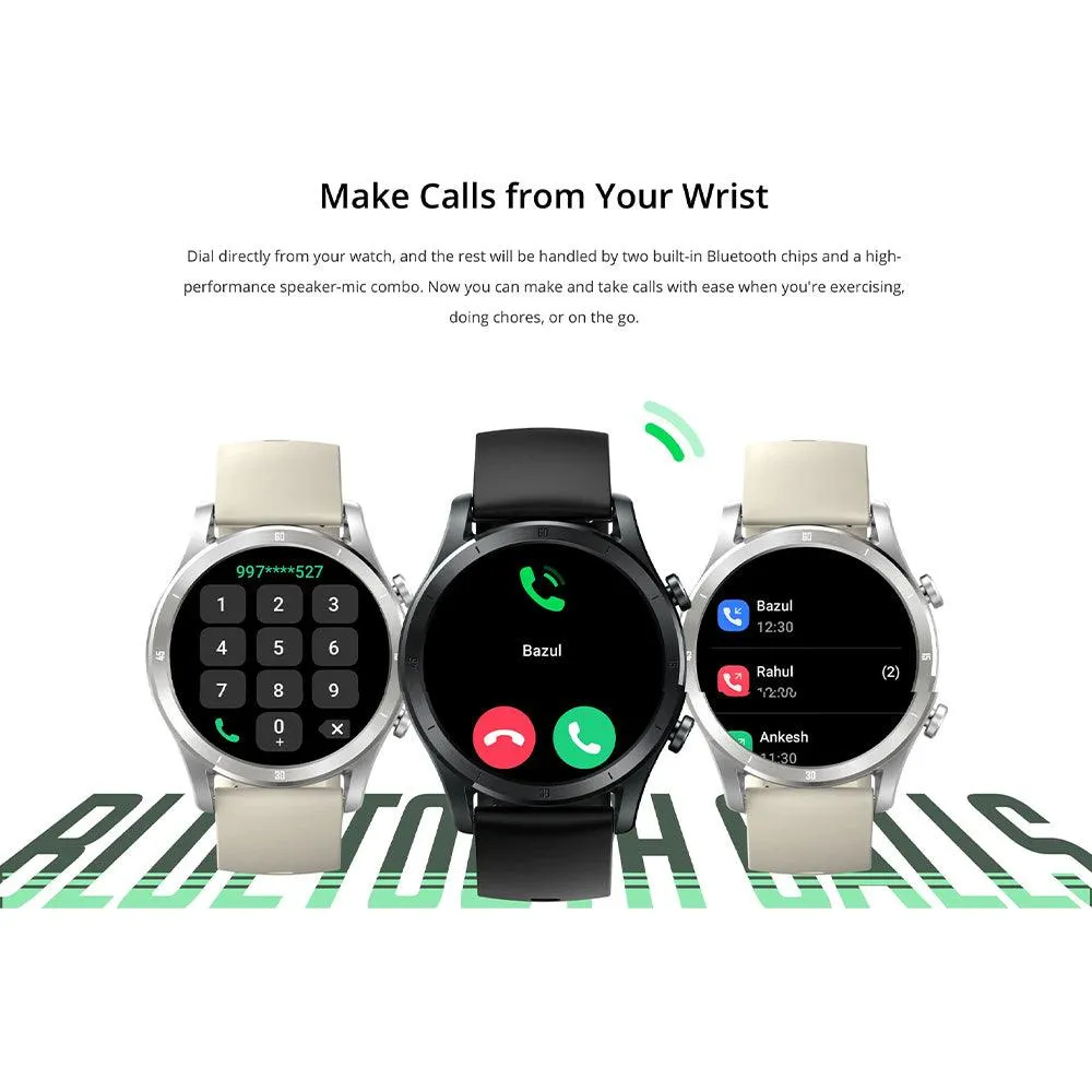 Realme TechLife Watch R100 RMW2106 Smart Watch Black Aluminum Case With Black Silicone Strap