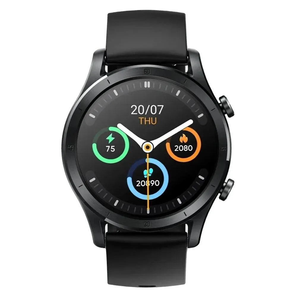 Realme TechLife Watch R100 RMW2106 Smart Watch Black Aluminum Case With Black Silicone Strap