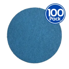 REVCUT Blue Sandpaper Grit P320 150mm Stick On No Hole x 100 Pack Box 6 Inch