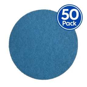 REVCUT Blue Sandpaper Grit P40 200mm Stick On No Hole x 50 Pack Box 8 Inch