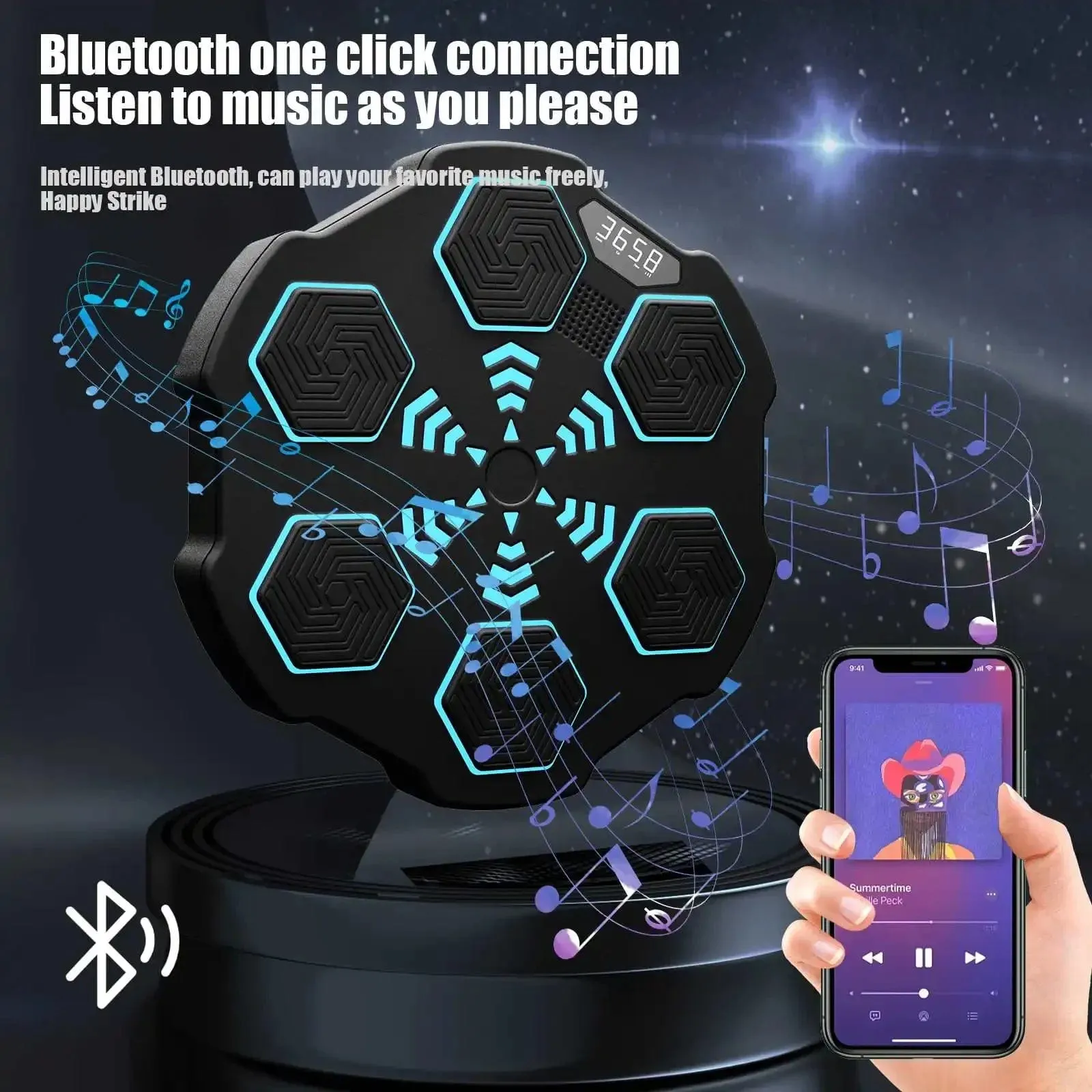 RhythmStrike: Smart Sensor Interactive Boxing Machine w/ Gloves