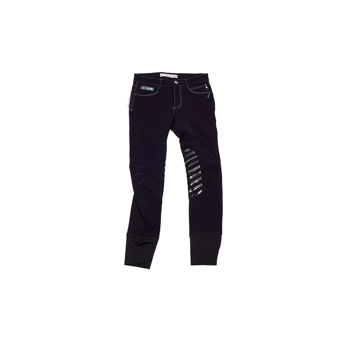 RIDING BREECHES WITH GRIP MONO ANIMO Boys OMBRA
