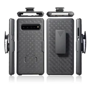 Samsung Galaxy S10 5G Case,SMG977U Case, Rugged Slim Rotating Swivel Lock Holster Shell Combo Case for Galaxy S10 5G