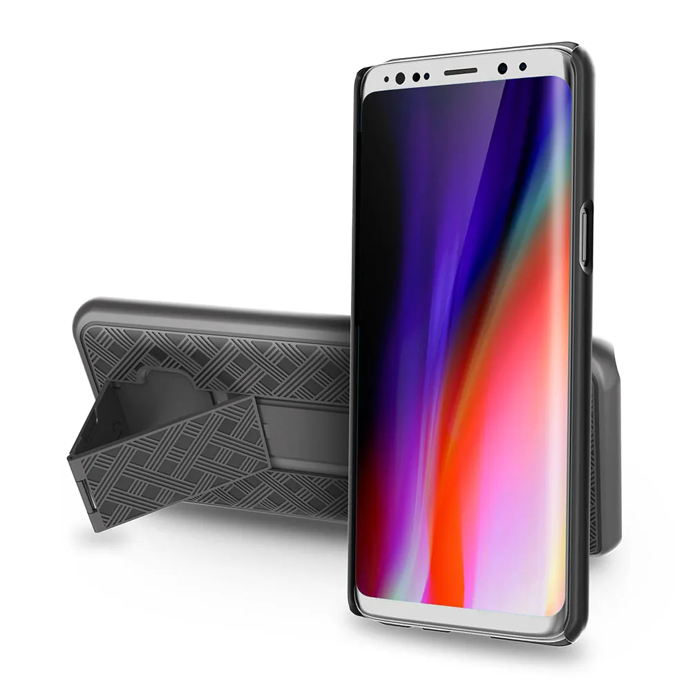 Samsung Galaxy S9 Case, SM-G960U Case, Rugged Slim Rotating Swivel Lock Holster Shell Combo Case for Galaxy S9