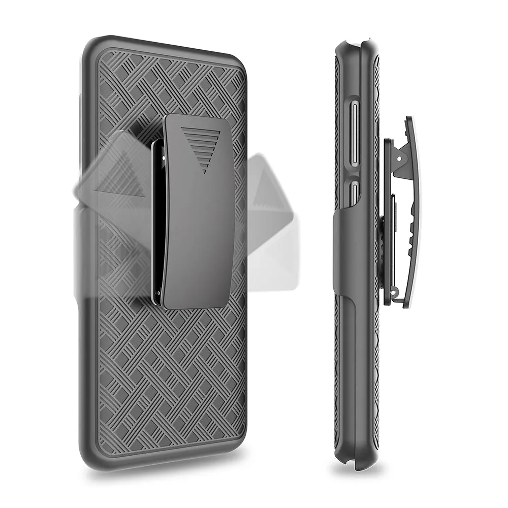 Samsung Galaxy S9 Case, SM-G960U Case, Rugged Slim Rotating Swivel Lock Holster Shell Combo Case for Galaxy S9