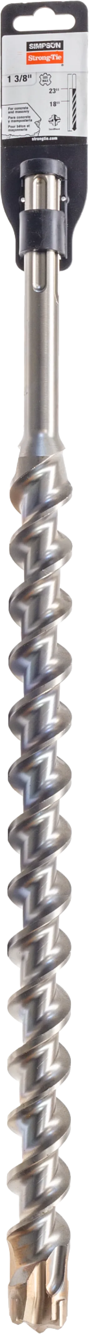 Simpson MDMX13723Q 1-3/8 in. x 23 in. SDS-max Shank Quad-Head Drill Bit