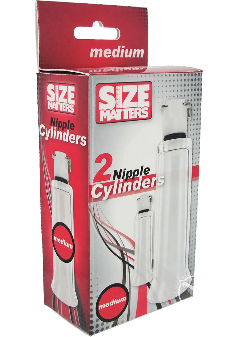 Size Matters 2 Nipple Cylinders Medium