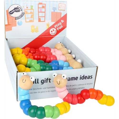 Small Foot Wooden Caterpillar