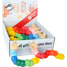 Small Foot Wooden Caterpillar